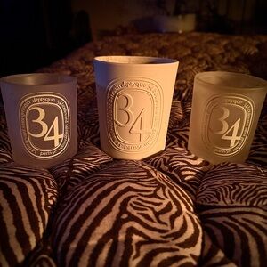 Diptyque 34 Candle Set in White and Gray